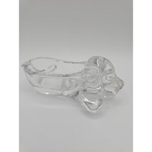 Full Lead Crystal Bassett Dog Ashtray - Trinket Dish/Bowl 5x1.5